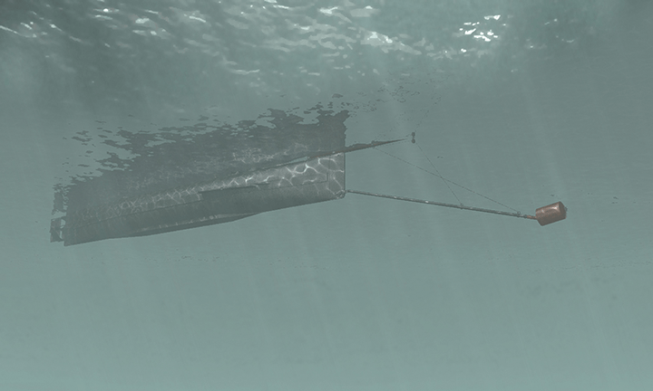 Hunley with Torpedo 720